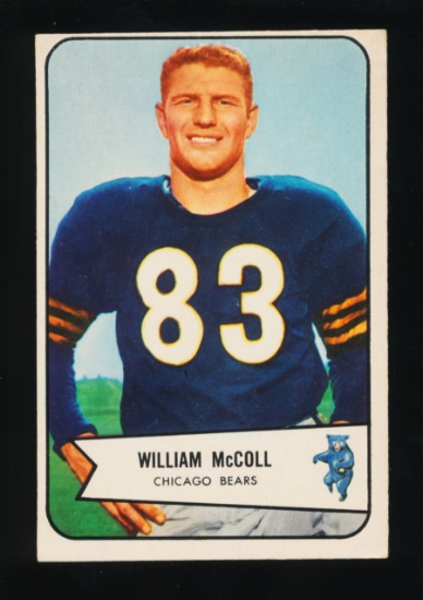 1954 Bowman Football Card #59 William McColl Chicago Bears