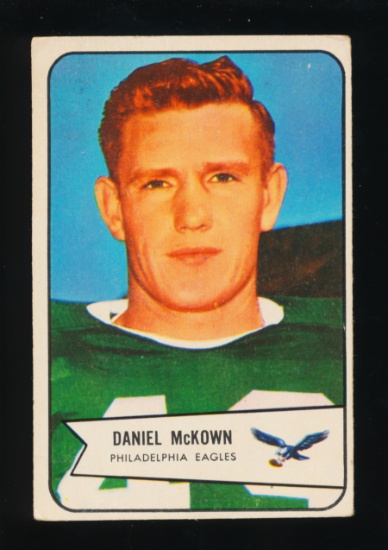 1954 Bowman Football Card #93 Daniel McKown Philadelphia Eagles