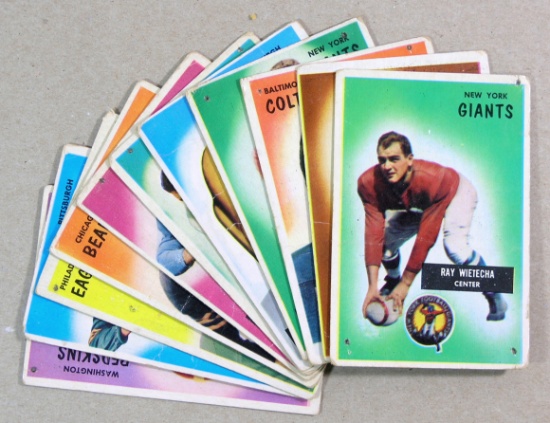 (11) 1955 Bowman Lower Grade Football Cards