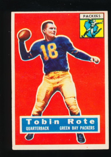 1956 Topps Football Card #55 Tobin Rote Green Bay Packers