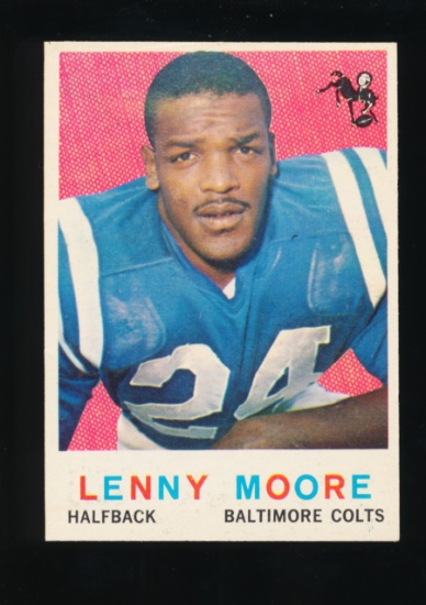 1959 Topps Football Card #100 Hall of Famer Lenny Moore Baltimore Colts