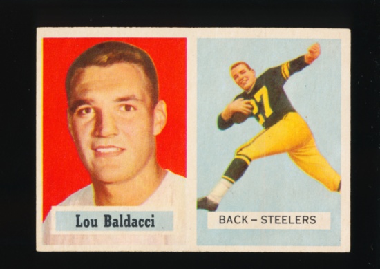 1957 Topps Football Card #4 Lou Baldacci Pittsburgh Steelers