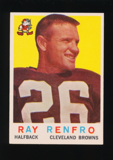 1959 Topps Football Card #37 Ray Renfro Cleveland Browns