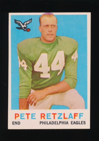 1959 Topps Football Card #88 Pete Retzlaff Philadelphia Eagles