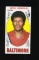 1969 Topps ROOKIE Basketball Card #56 Rookie Hall of Famer Wes Unseld Balti