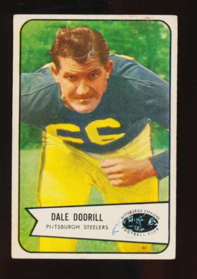 1954 Bowman Football Card #81 Dale Dodrill Pittsburgh Steelers