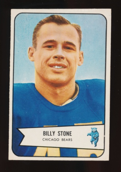 1954 Bowman Football Card #106 Billy Stone Chicago Bears