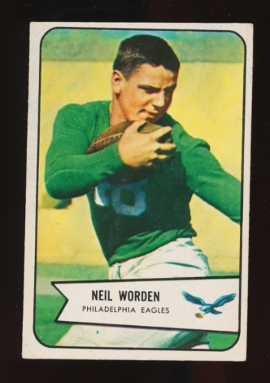1954 Bowman Football Card #120 Neil Worden Phiadelphia Eagles