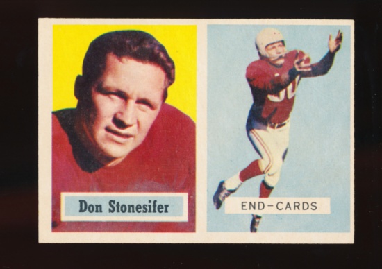 1957 Topps Football Card #38 Don Stonesifer Chicago Cardinals