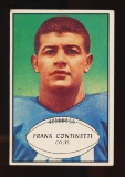 1953 Bowman Football Card #44 Frank Continetti Baltimore Colts (Scare Short