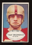 1953 Bowman Football Card #94 Chuck Drazenovich Washington Redskins