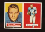 1957 Topps ROOKIE Football Card #80 Rookie Howard Cassidy Detroit Lions