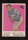 1959 Topps Football Card #62 Andy Nelson Baltimore Colts