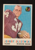 1959 Topps Football Card #115 Johnny Olszewski Washington Redskins