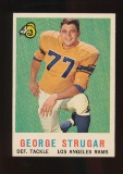 1959 Topps Football Card #121 George Strugar Los Angeles Rams