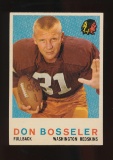 1959 Topps Football Card #123 Don Bosseler Washington Redskins