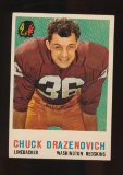 1959 Topps Football Card #172 Chuck Drazenovich Washington Redskins