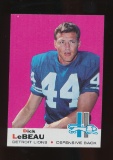 1969 Topps Football Card #76 Hall of Famer Dick LeBeau Detroit Lions