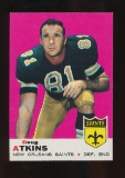 1969 Topps Football Card #105 Hall of Famer Doug Atkins New Orleans saints