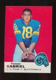 1969 Topps Football Card #125 Roman Gabriel Los Angeles Rams. Front Right Side Looks Miscut or Trim