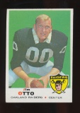 1969 Topps Football Card #163 Hall of Famer Jim Otto Oakland Raiders