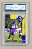 1998 Aurora ROOKIE Football Card #94 Rookie Hall of Famer Randy Moss Minnes