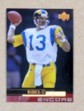 1999 Upper Deck ROOKIE Football Card #139 Rookie Hall of Famer Kurt Warner