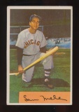 1954 Bowman Baseball Card #22 Sam Mele Chicago White Sox