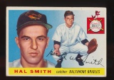 1955 Topps Baseball Card #8 Hal Smith Baltimore Orioles