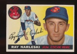 1955 Topps Baseball Card #160 Ray Narleski Cleveland Indians