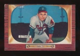 1955 Bowman Baseball Card #212 Jack Dittmer Milwaukee Braves