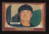 1955 Bowman Baseball Card #297 Dusty Boggess (Umpire) Scarce High Number Ca