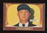 1955 Bowman Baseball Card #309 Hal Dixon (Umpire) Scarce High Number Card