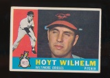 1960 Topps Baseball Card #395 Hall of Famer Hoyt Wilhelm Baltimore Orioles