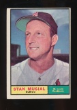 1961 Topps Baseball Card #200 Hall of Famer Stan Musial St Louis Cardinals