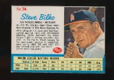 1962 Hand Cut Post Cereal Baseball Card #74 Steve Bilko Los Angeles Dodgers