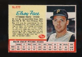 1962 Hand Cut Post Cereal Baseball Card #177 Elroy Face Pittsburgfh Pirates