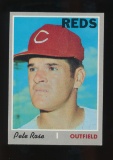 1970 Topps Baseball Card #580 Pete Rose Cinicinnati Reds Light Fold on Fron