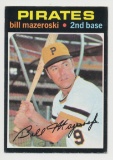 1971 Topps Baseball Card #110 Hall of Famer Bill Mazeroski  Pittsburgh Pira