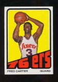 1972 Topps Basketball Card #29 Fred Carter Philadelphia 76ers