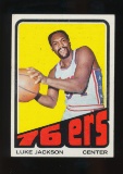 1972 Topps Basketball Card #118 Luke Jackson Philadelphia 76ers