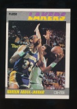 1987 Fleer Basketball Card #1 of 132 Kareem Abdul-Jabbar Los Angeles Lakers