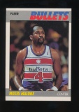 1987 Fleer Basketball Card #69 of 132 Moses Malone Washington Bullets