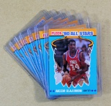 (7) 1990 Fleer All-Stars Basketball Cards