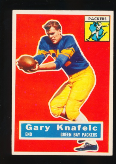1956 Topps Football Card #43 Gary Knafelc Green Bay Packers