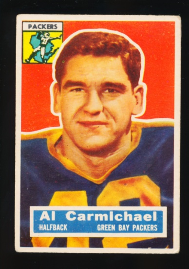 1956 Topps Football Card #115 Al Carmichael Green Bay Packers (Scrapbook Pa