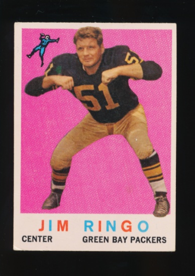1959 Topps Football Card #75 Hall of Famer Jim Ringo Green Bay Packers