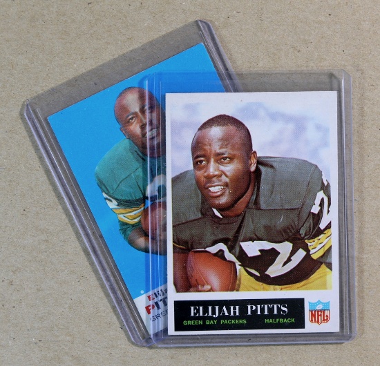 (2) Elijah Pitts (Green Bay Packers) Football Cards
