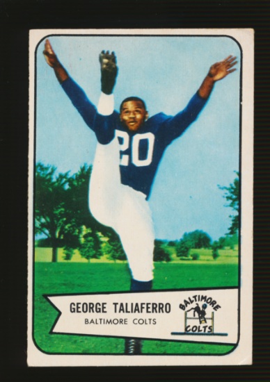 1954 Bowman Football Card #50 George Taliaferro baltimore Colts