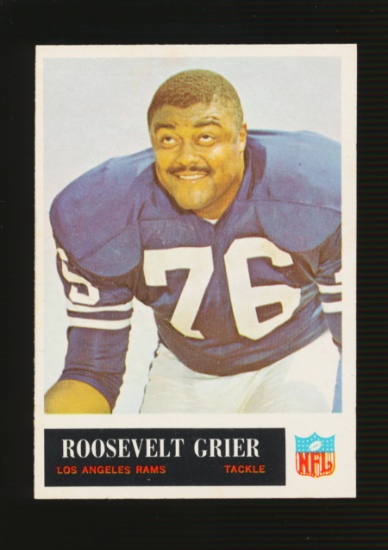 1965 Philadelphia Football Card #88 Roosevelt Grier Los Angeles Rams